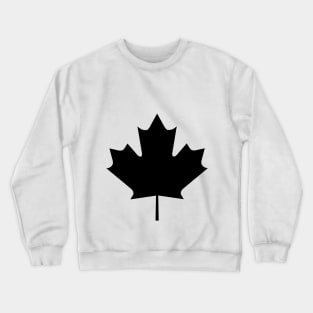 Image: Canada maple leaf (black) Crewneck Sweatshirt